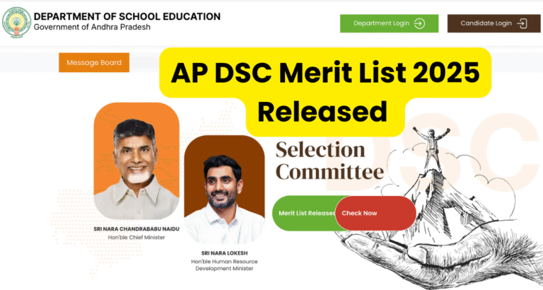 AP DSC Merit List 2025